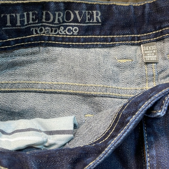 Toad&Co Drover Jeans size 34x30 - Picture 5 of 6